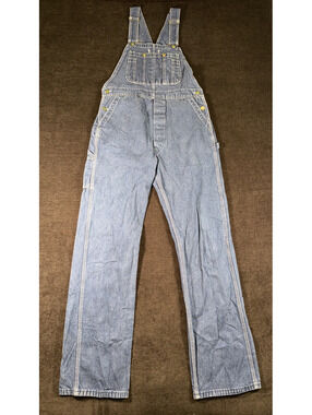 Vintage Big Smith Denim Overalls Light Wash Workwear